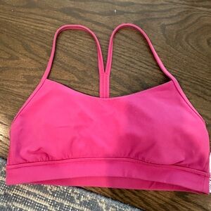 Women's Pink Sports Bra Lulu